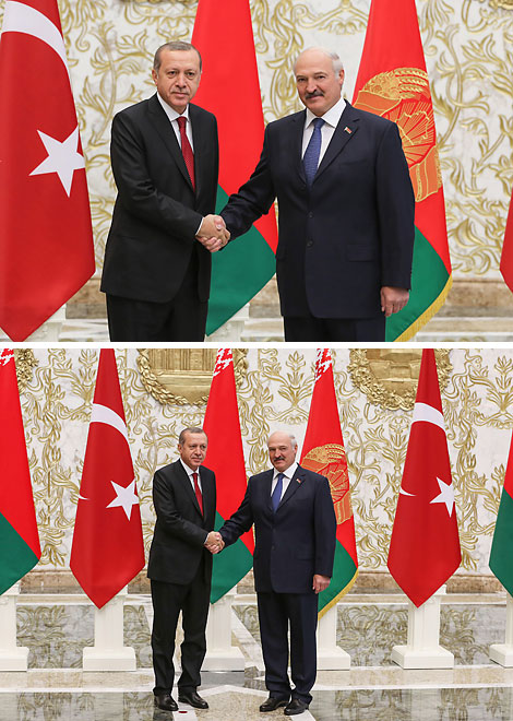 Recep Tayyip Erdogan and Alexander Lukashenko