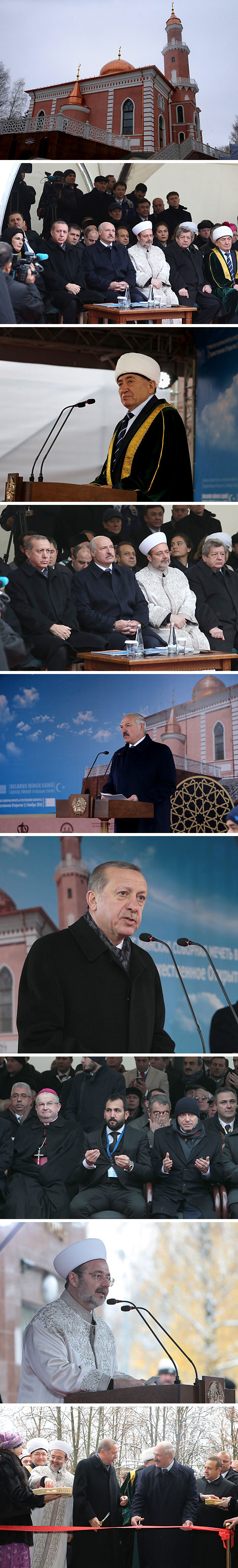 Opening ceremony of the Cathedral Mosque in Minsk