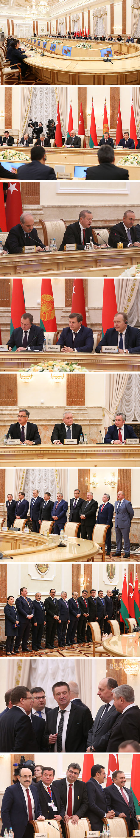 Александр Лукашенко и Реджеп Тайип Эрдоган провели переговоры в расширенном составе