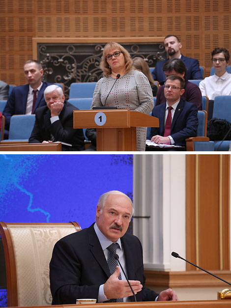 Аляксандр Лукашэнка адказвае на пытанні расійскіх журналістаў