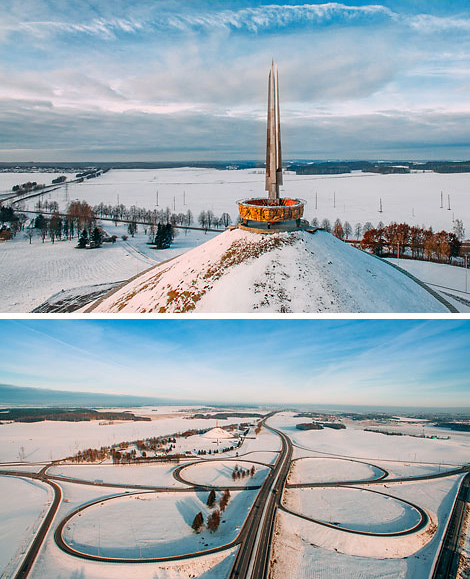 Hill of Glory covered in snow