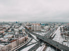 Minsk covered in snow