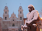 Minsk covered in snow