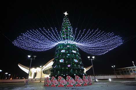 New Year tree near the National Expo Complex