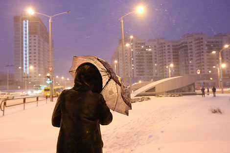 阿克塞尔气旋为白俄罗斯送来降雪