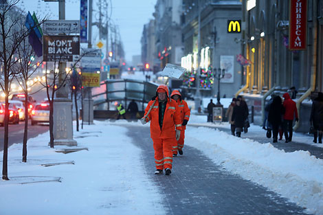 阿克塞尔气旋为白俄罗斯送来降雪