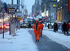 阿克塞尔气旋为白俄罗斯送来降雪