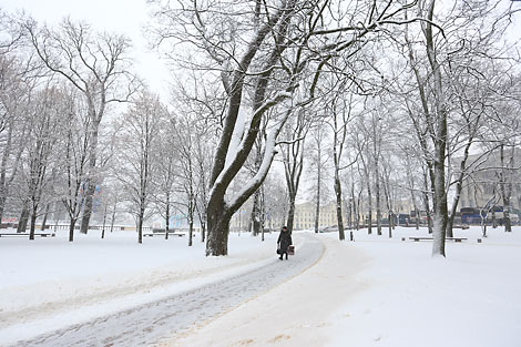 明斯克大雪