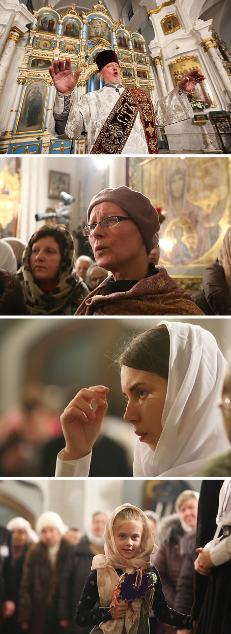Christmas service in the Minsk Holy Spirit Cathedral