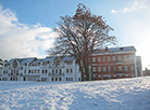 Snowy morning in Minsk: Trinity Suburb 