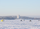 Зимняя рыбалка на Минском море 