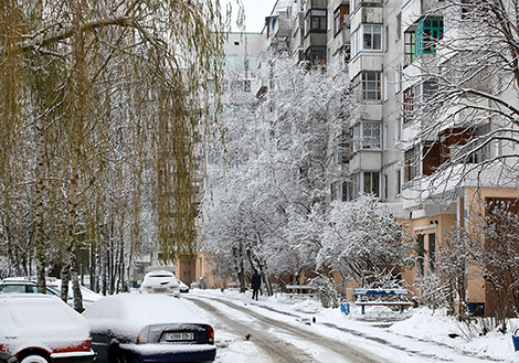 Vitebsk streets in winter