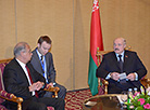 Belarus President Alexander Lukashenko met 
with Egypt Prime Minister Sherif Ismail 