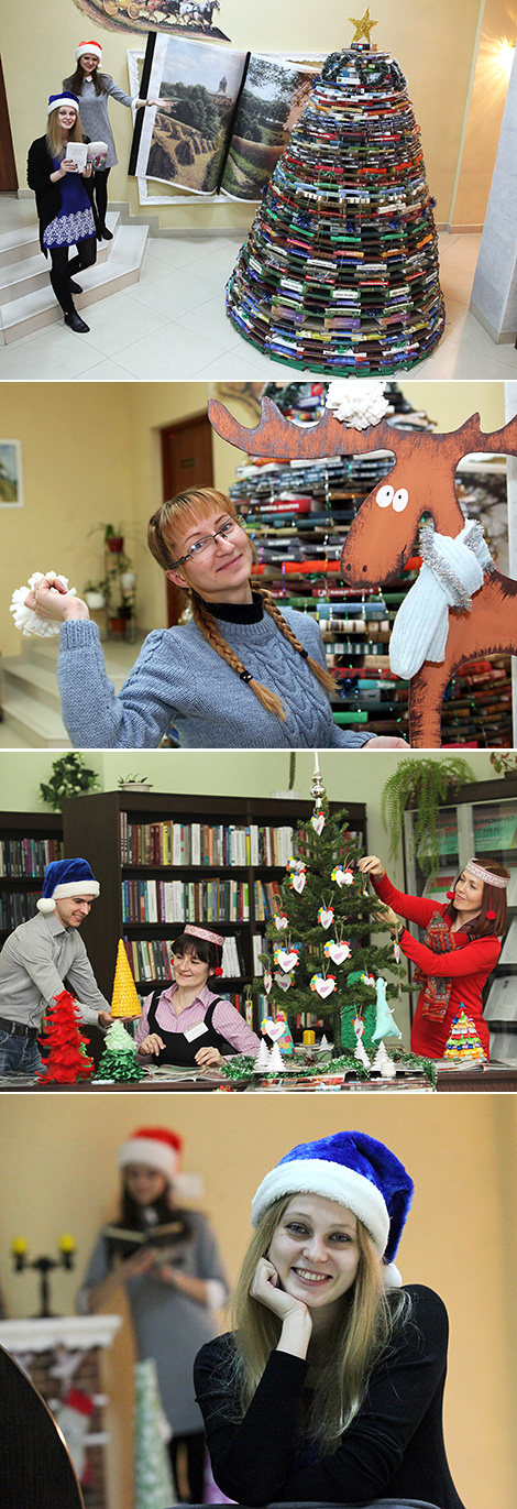 Book Kolyada in Gertsen central library in Gomel