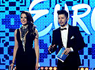 Hosts Olga Ryzhikova and Teo