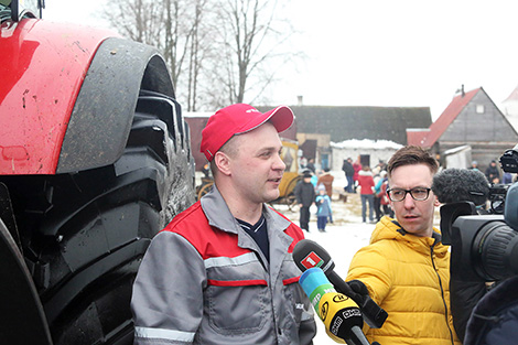 One of the winners of the first race, Ruslan Barsuk