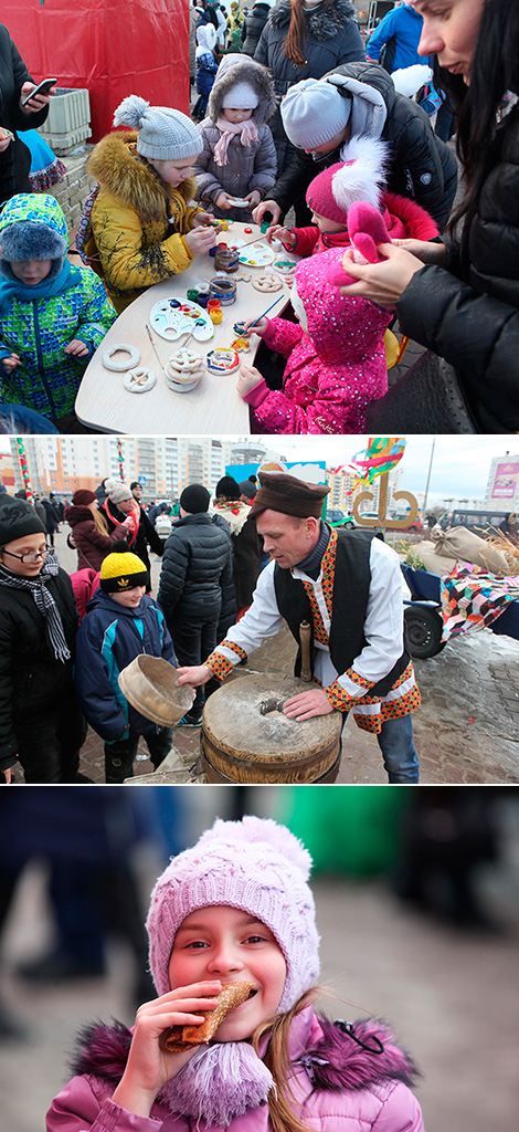 Maslenitsa celebrations in Gomel