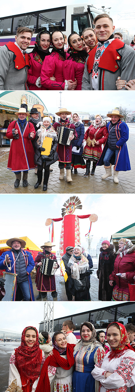 Maslenitsa celebrations near the Palace of Sport, Minsk