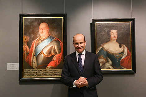 Prince Maciej Radziwill at the opening pf the exhibition “The Radziwills: The Fate of the Country and the Family” in Minsk