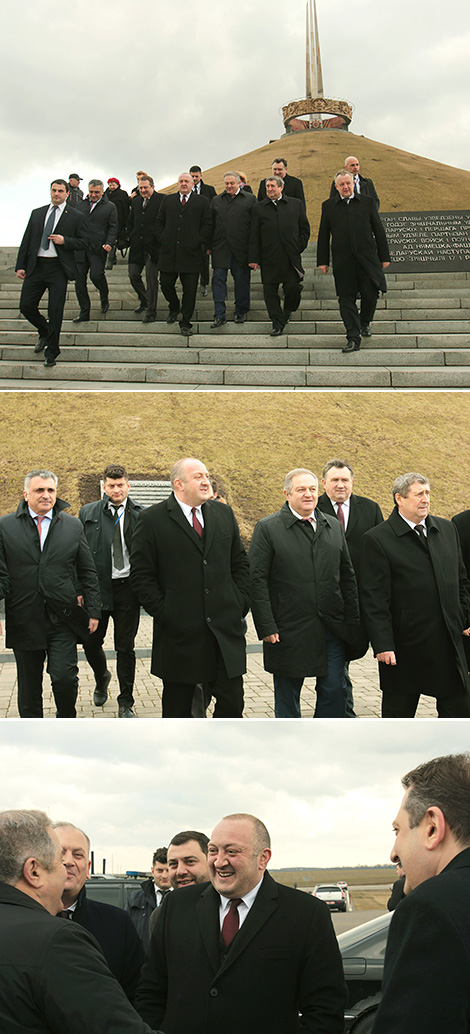 Прэзідэнт Грузіі Георгій Маргвелашвілі наведаў Курган Славы