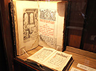 Unique books on display at the museum in Polotsk