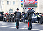 Торжественный марш к 100-летию милиции в Минске