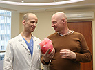 Heart surgeon Vladimir Andrushchuk and patient Leonid Vokhmin