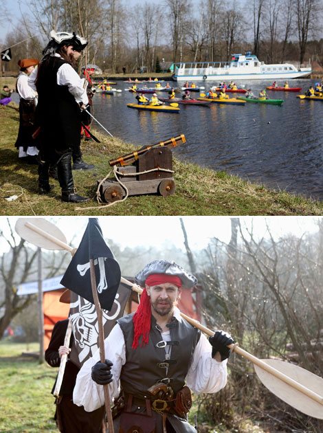 Start of the 12-km marathon on the Augustow Canal