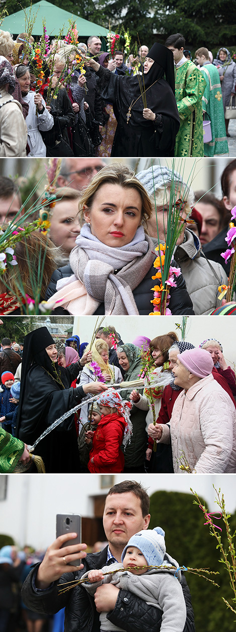 Праваслаўныя вернікі адзначаюць Вербную нядзелю