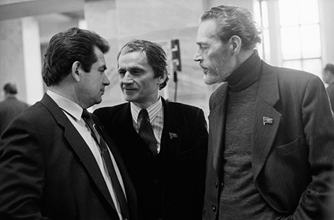 Vladimir Kovalenok, Igor Luchenok and Mikhail Savitsky