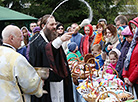 Blessing of Easter food in the Orthodox Convent of St. Mary Nativity, Grodno