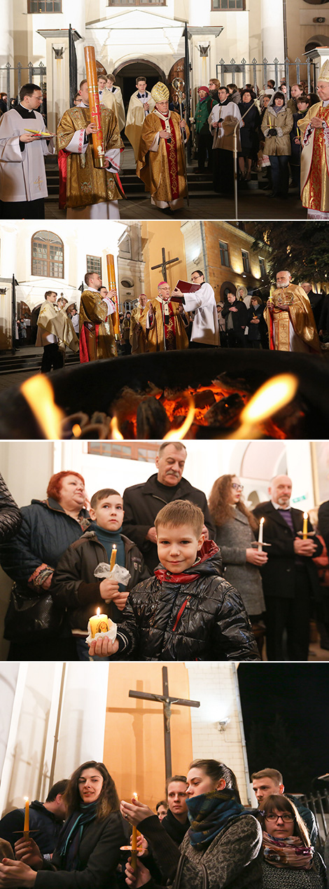 Easter service in the Archcathedral Holy Name of the Blessed Virgin Mary