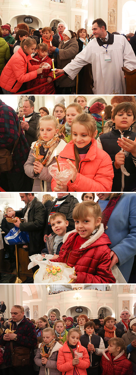 Easter service in the Archcathedral Holy Name of the Blessed Virgin Mary