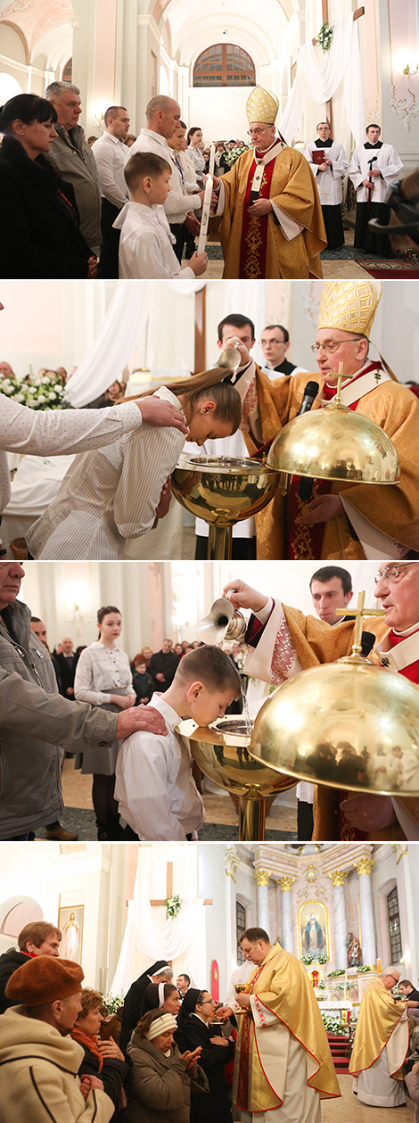 Easter service in the Archcathedral Holy Name of the Blessed Virgin Mary