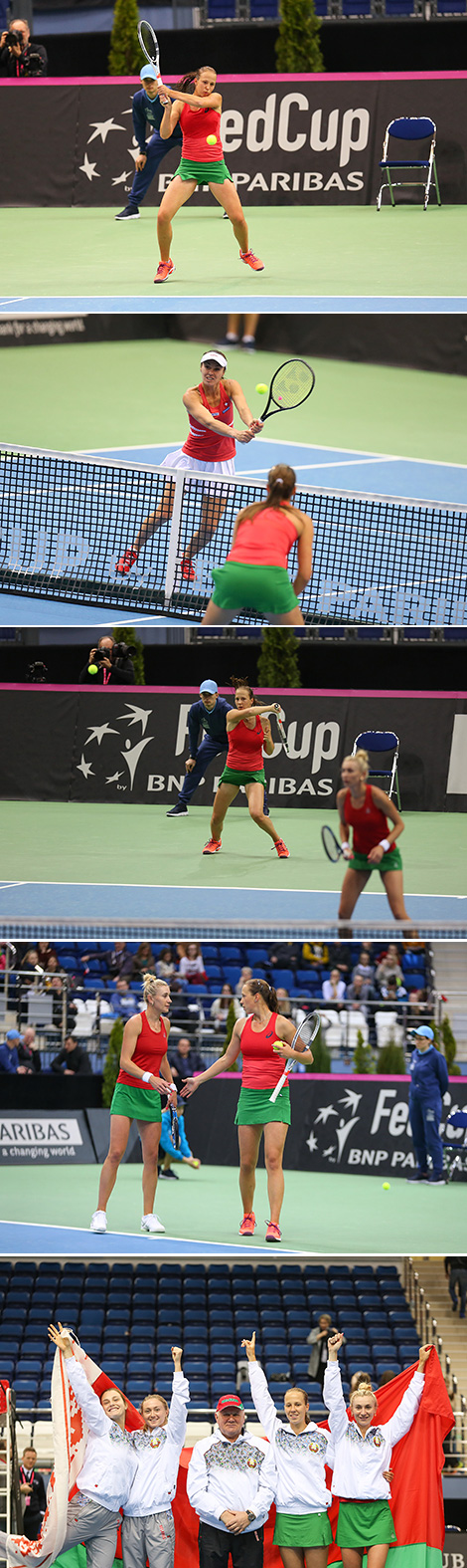 Belarus beat Switzerland 3-2 in Fed Cup semifinal tie