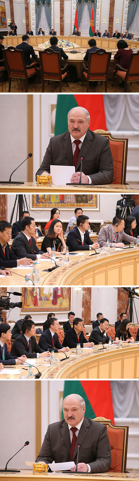亚历山大.卢卡申科会见了中国新闻记者代表团
