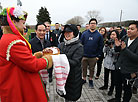 Chinese journalists on a press tour in Belarus