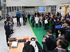 Chinese reporters visit BelGee car making plant