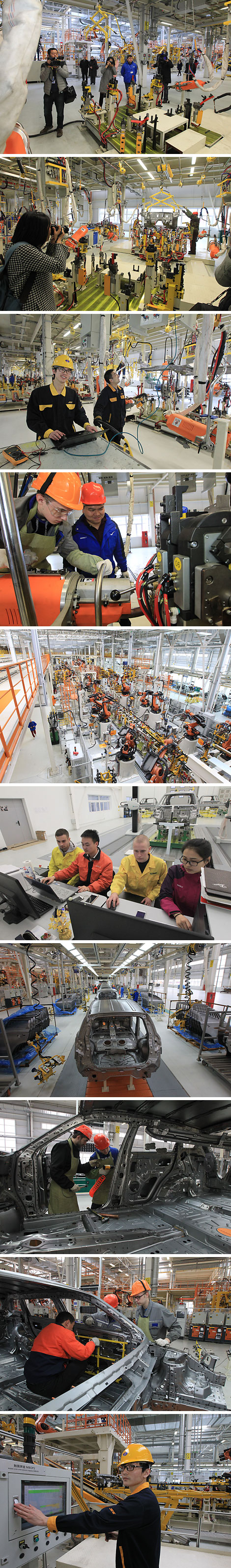 Chinese reporters visit BelGee car making plant 