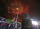 Festive salute in Minsk