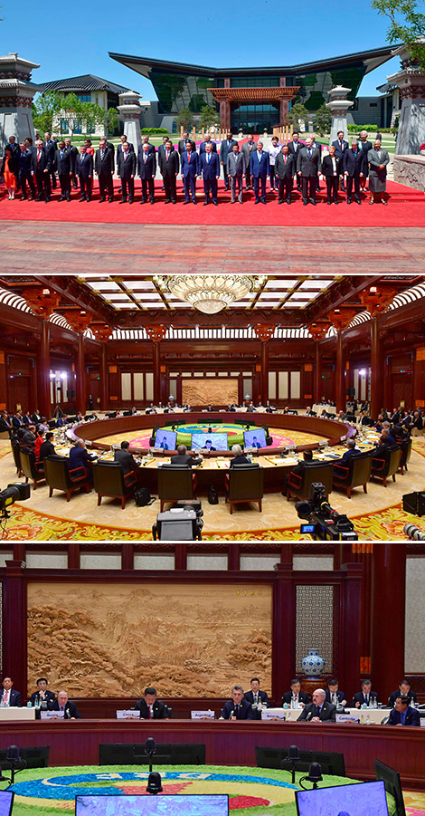 参加“一带一路”国际合作高峰论坛领导人圆桌会议