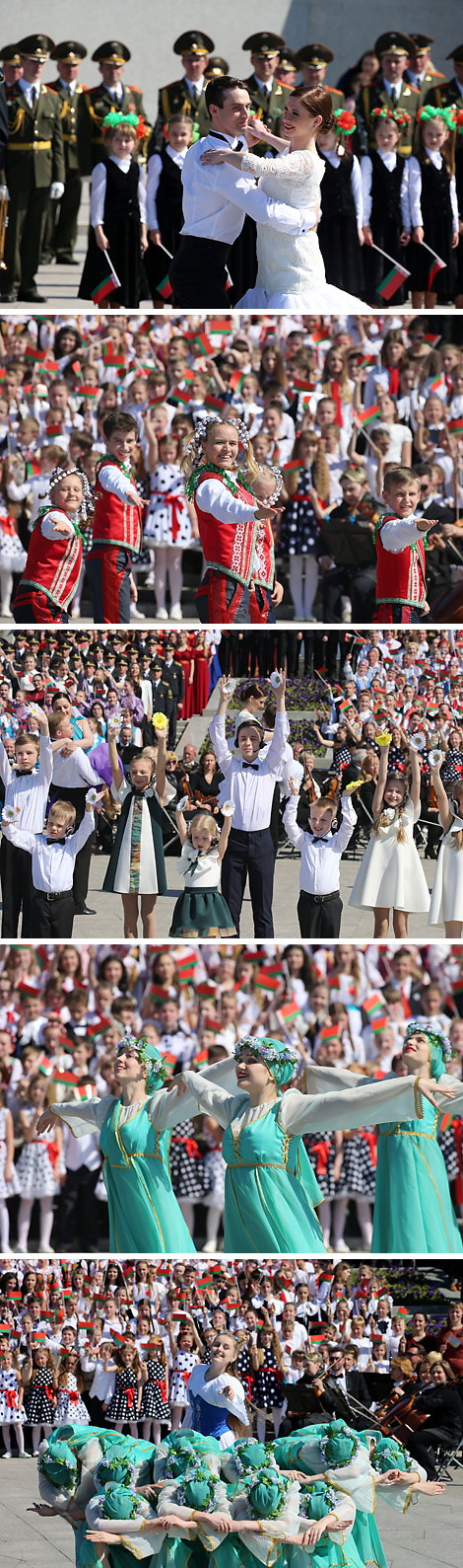 The National Anthem singing event in National Flag Square