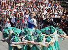 The National Anthem singing event in National Flag Square