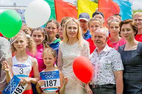 Церемония прощания со спортивной карьерой Юлии Нестеренко в Бресте
