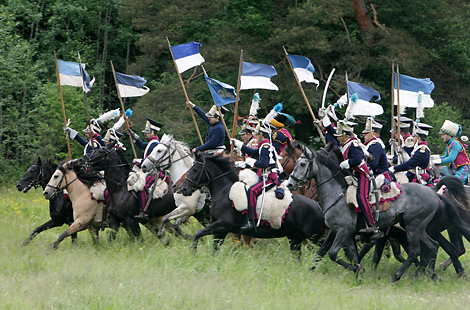 Golden Spur. 1812 reenactment festival 
