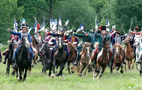 Golden Spur. 1812 reenactment festival 
