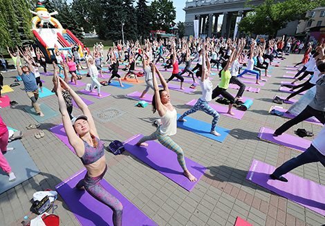 International Yoga Day in Minsk 