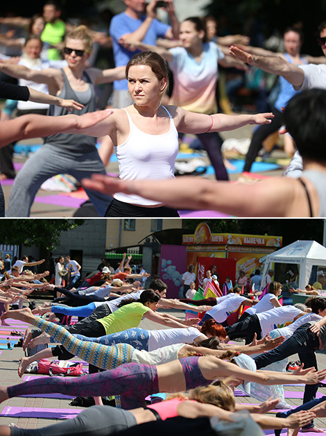 International Yoga Day in Minsk 
