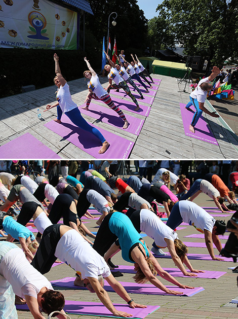 International Yoga Day in Minsk 