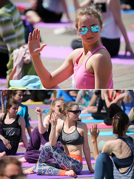International Yoga Day in Minsk 
